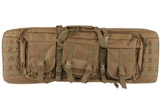 NcSTAR VISM 36" Double Carbine Case in Tan features three exterior pockets with buckle closures
